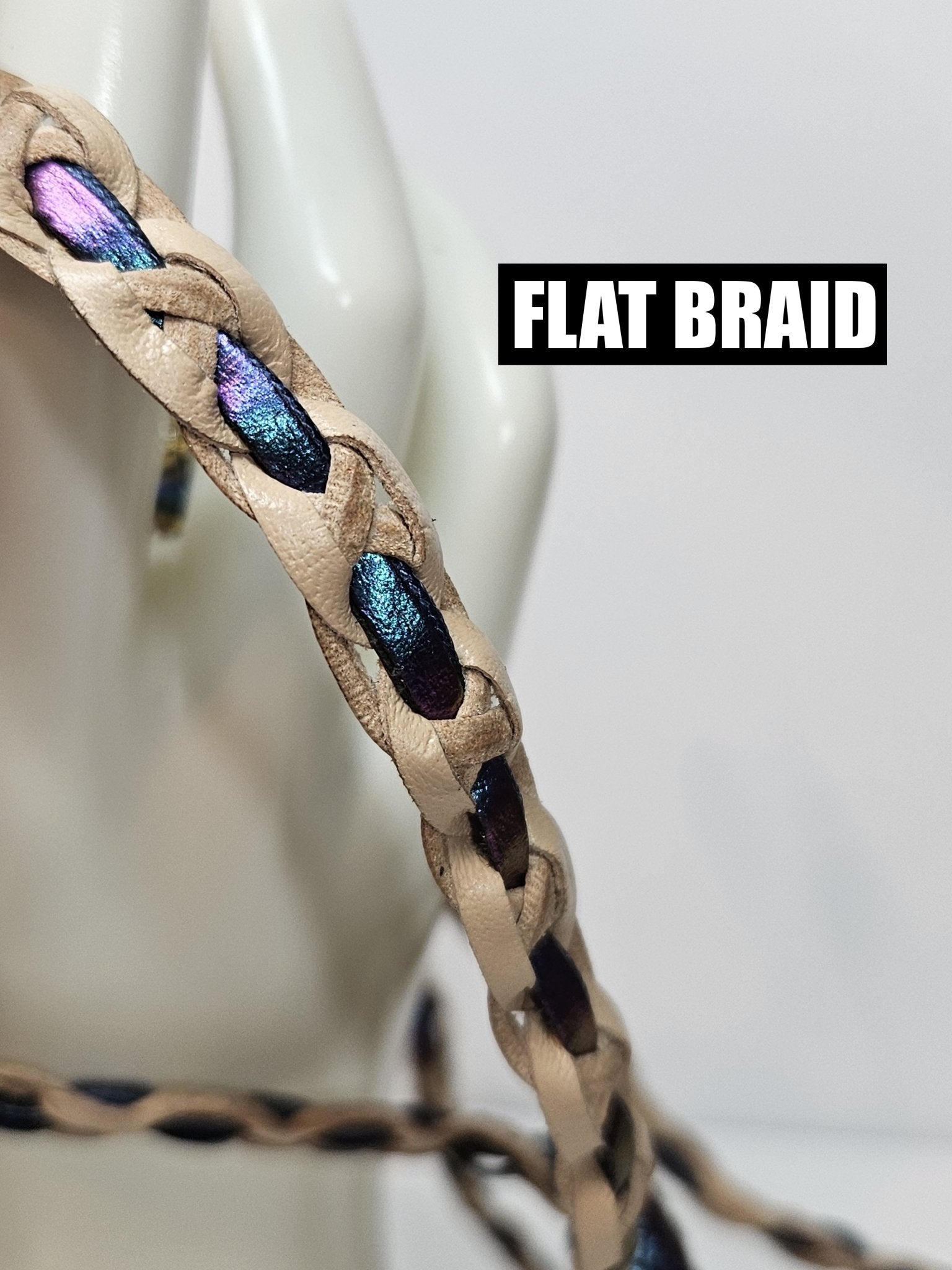 Flat Braid Leather Flogger -  Canada