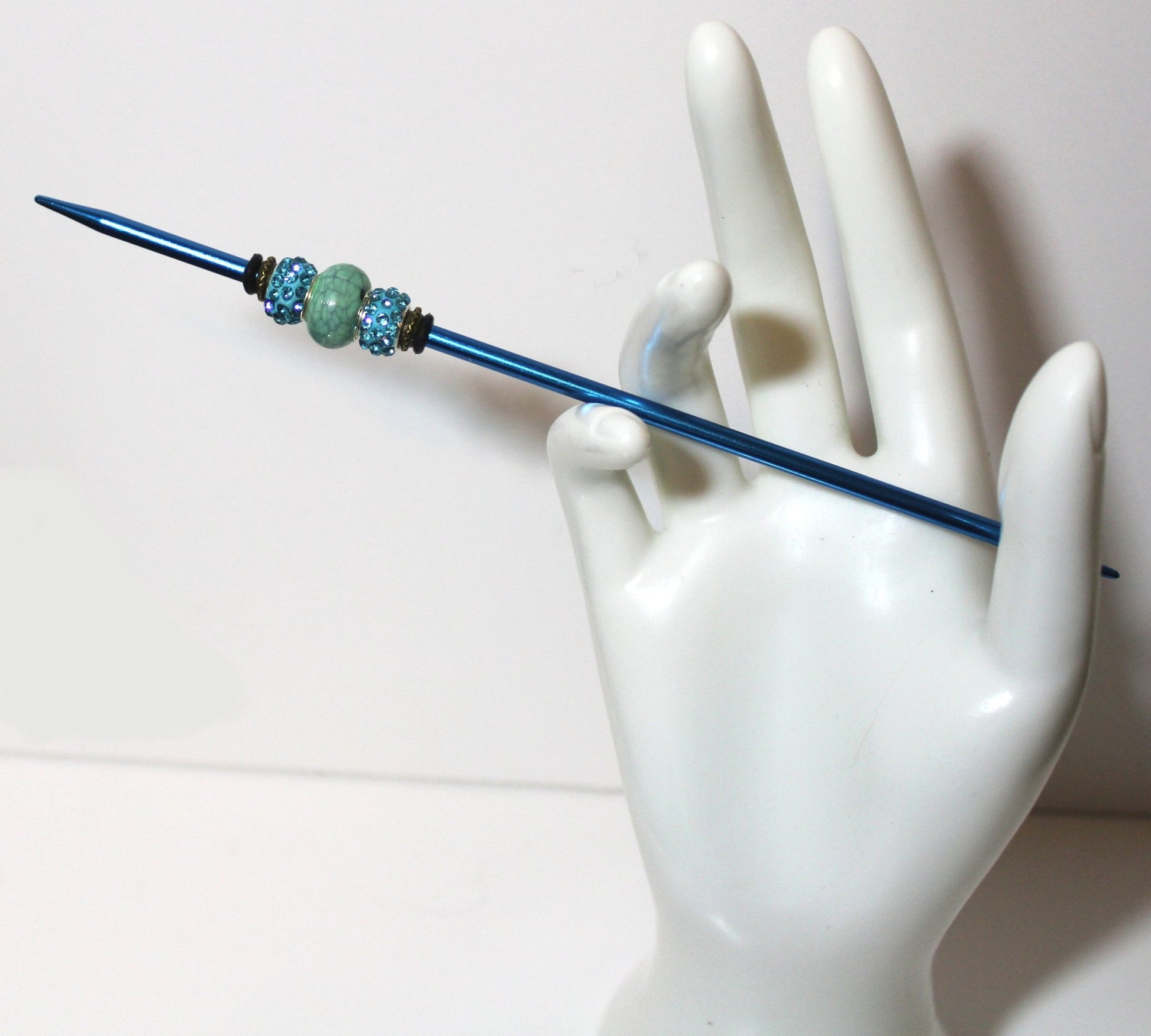 Parting Needle - Teal Crackle & Blue - ChampionShowLeads
