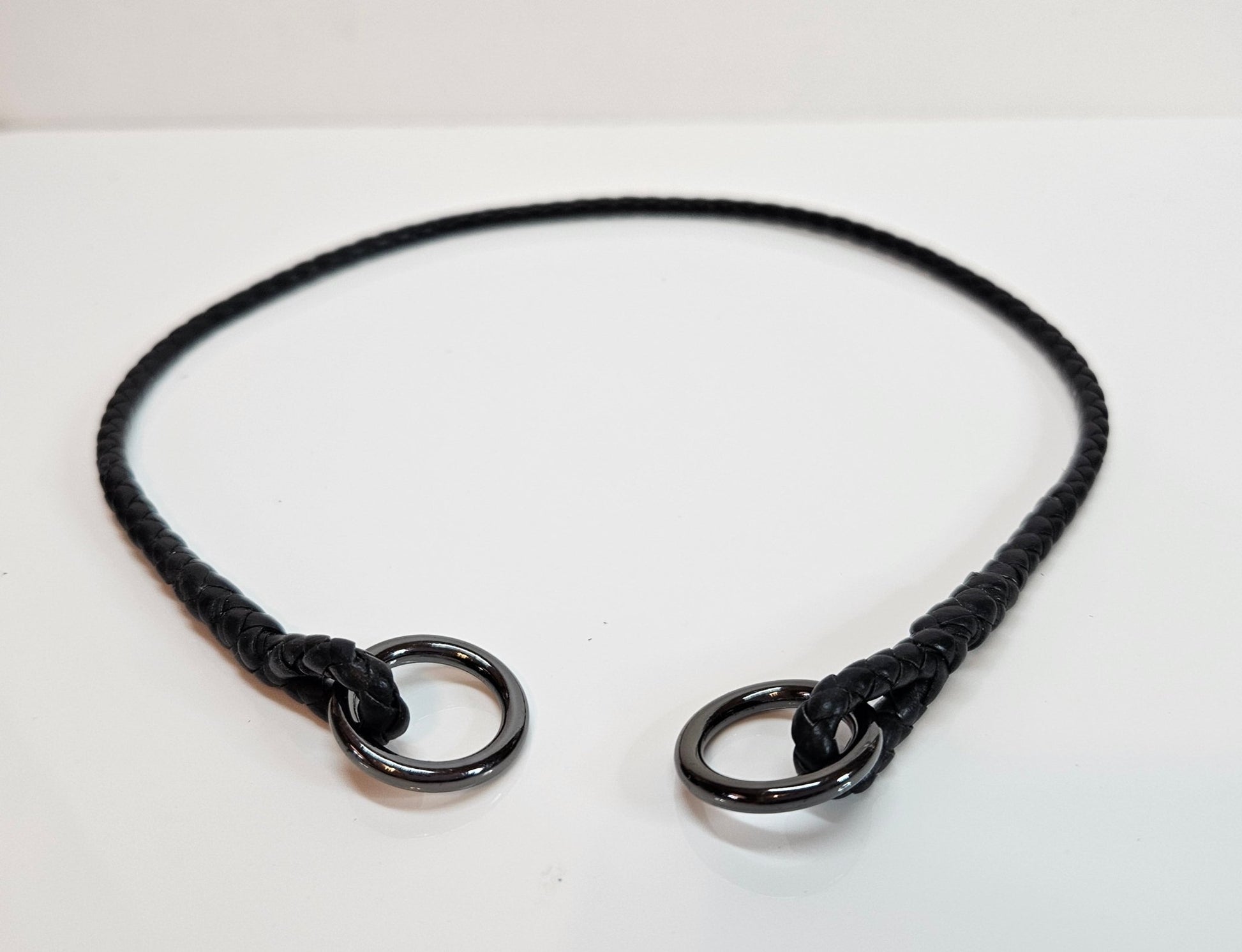 Premade 15.5" Slip Collar with Gunmetal rings - Champion Show Leads