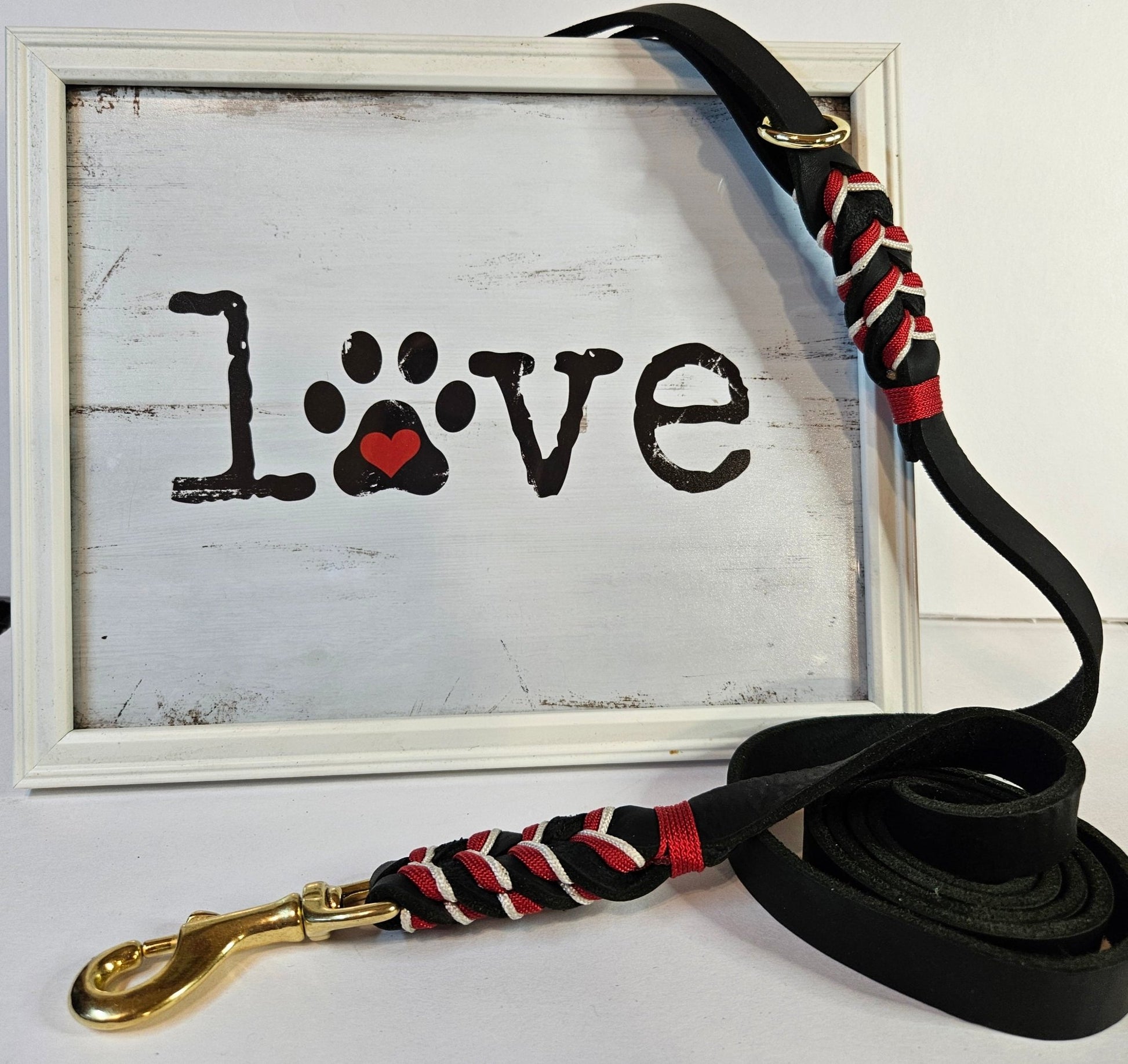 Step Ahead Walking Lead - Black/Red/Beige - Champion Show Leads