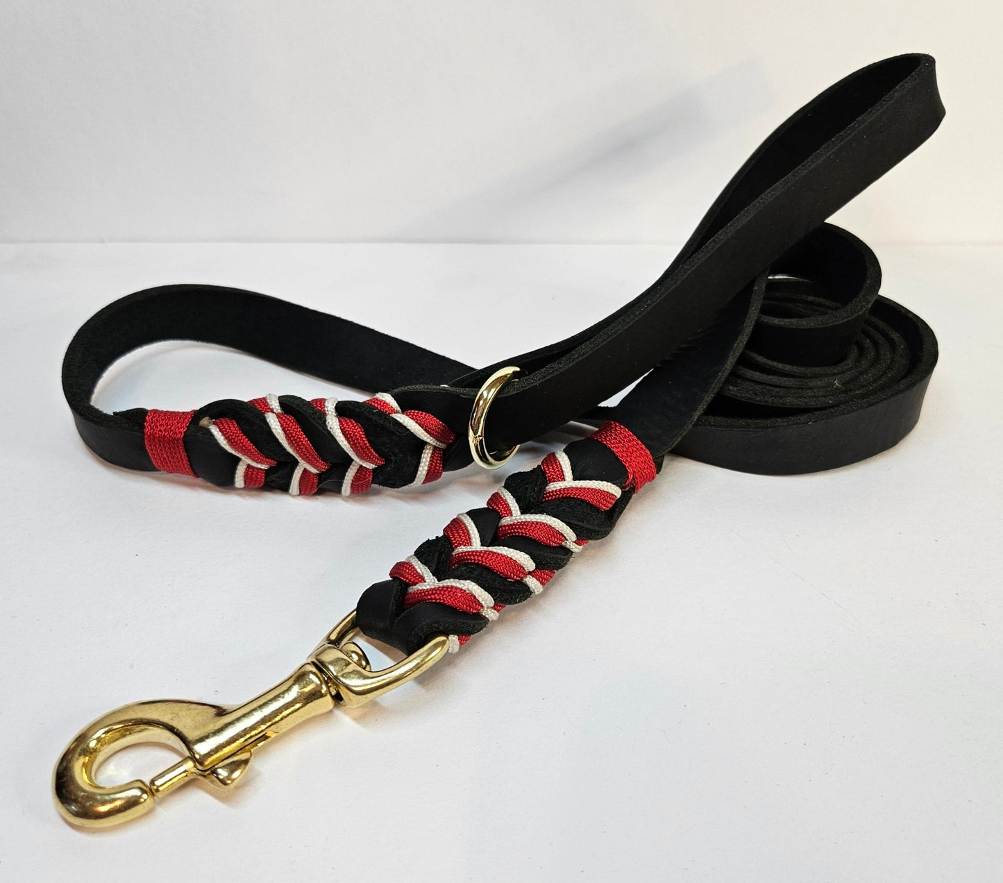 Step Ahead Walking Lead - Black/Red/Beige - Champion Show Leads