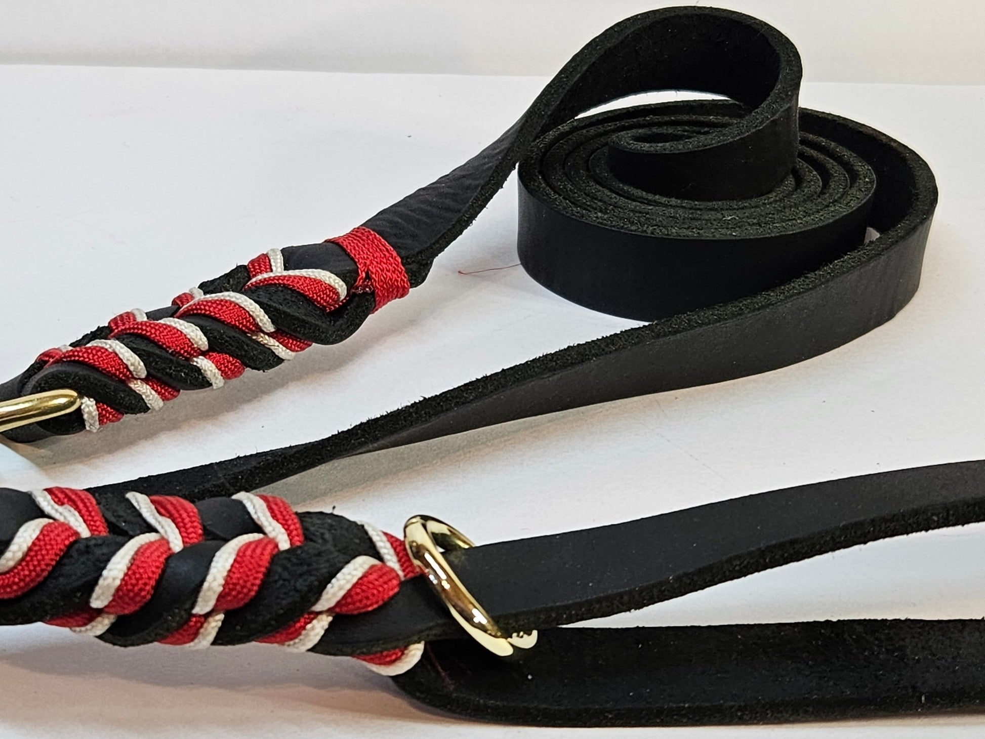 Step Ahead Walking Lead - Black/Red/Beige - Champion Show Leads